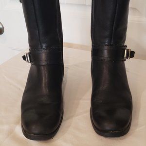 Black Leather -Davidson Riding Boots Size 9